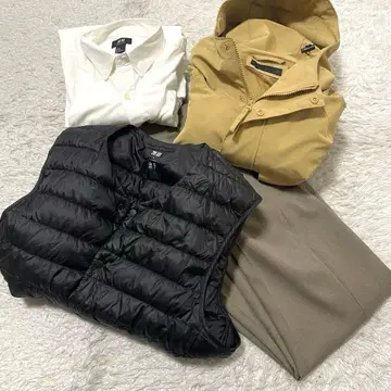 컨디션 최상 남성용 M 사이즈 의류 4점 세트 워크맨 유니클로 H&M