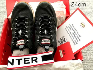 HUNTER 블랙 스니커즈 24cm