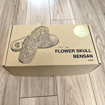 카이카이키키 FLOWER SKULL BENSAN 블랙 LL 사이즈