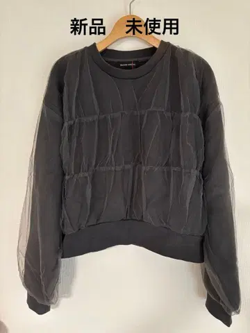 MAISON SPECIAL 튤 슬리브 맨투맨