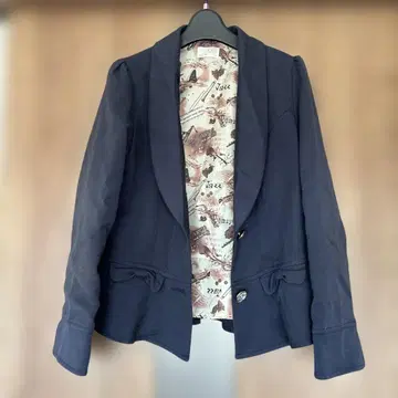 네이비 페플럼 자켓 L 사이즈