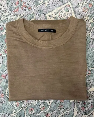 mizuiro ind 울 긴팔 T셔츠