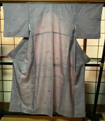 연보라색 코몬 무늬 기모노 1185