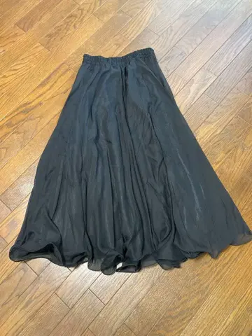 합창 파티 prima boutique 블랙 플레어 롱 스커트