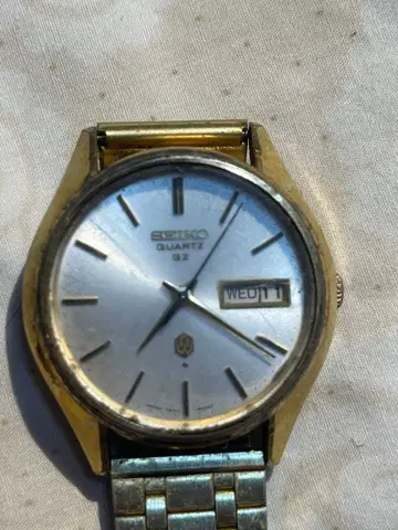 SEIKO QZ 0923-8000 1975년 제조 금 도금 쿼츠 가동품