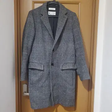 BEAUTY&YOUTH 체크 무늬 체스터 코트 M