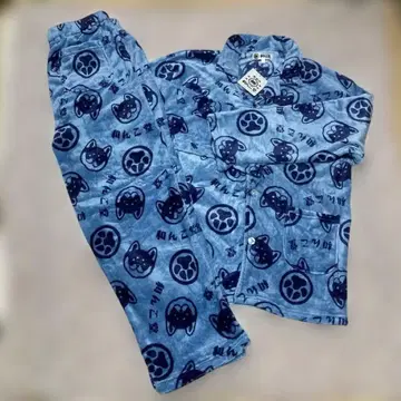 완코도 파자마 블랙 시바견 파자마 나이트 웨어 레어