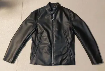 BEAMS HEART 블랙 싱글 라이더 자켓 M