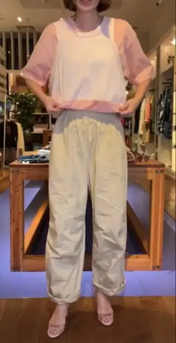 RHC 별주 x 제인 스미스 레이어드 스타일 크롭 T셔츠 S 사이즈