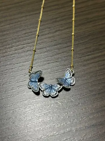 파르나토팍 목걸이 야마토시지미 나비 블루