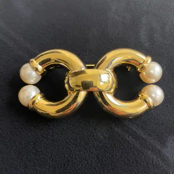 [ 16 ] BIJOUX CASCIO 브로치 골드 컬러 레트로 빈티지