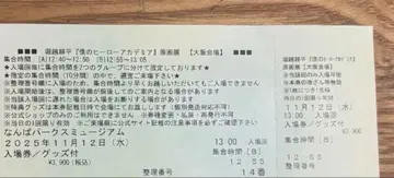 히로아카 원화전 히로아카 원화전 나의 히어로 아카데미아 원화전 입장권