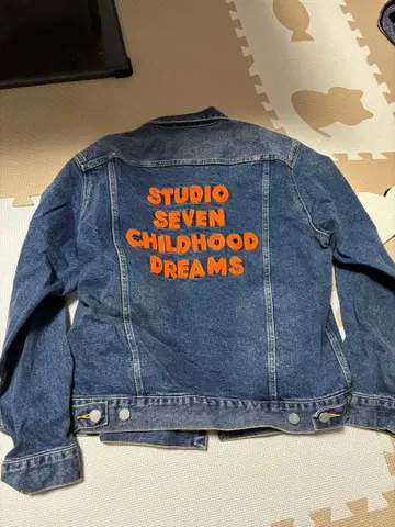 GU STUDIO SEVEN 데님 자켓 백 프린트