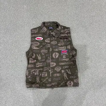 HYSTERIC GLAMOUR 로고 프린트 베스트