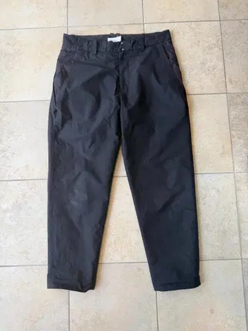 SISE 나일론 레이어드 슬랙스 블랙