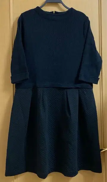 [ Rose Tiara ] 도킹 니트 원피스 블랙 사이즈 46