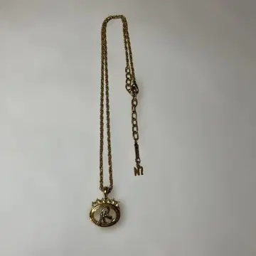 NINA RICCI 니나리치 펜던트 목걸이 로고 & 큐빅