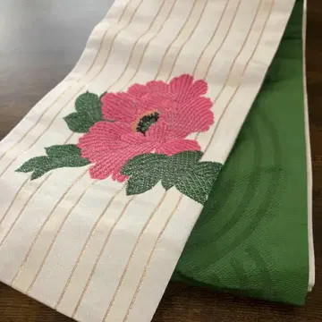 오카쥬 반폭 오비 리버서블 모란