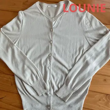 루니 가디건 얇은 소재 긴팔 니트 심플 스테디셀러