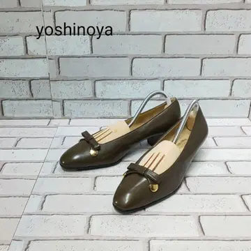 [ yoshinoya ] 긴자 요시노야 펌프스 리본 로우힐