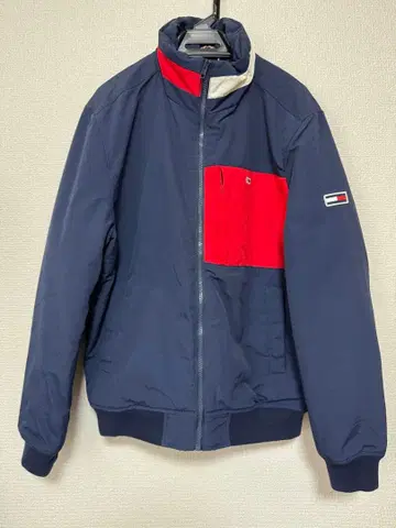TOMMY JEANS 컬러 블록 패딩 자켓