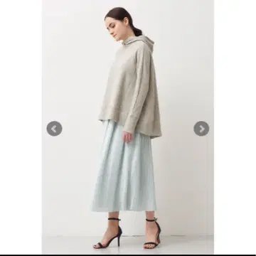 yori 백 개더 후드티 플레어