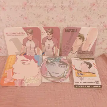 하이큐 아트 코스터 캔뱃지 V리그