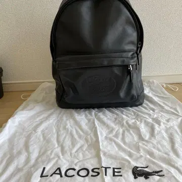 LACOSTE 블랙 럭색/백팩
