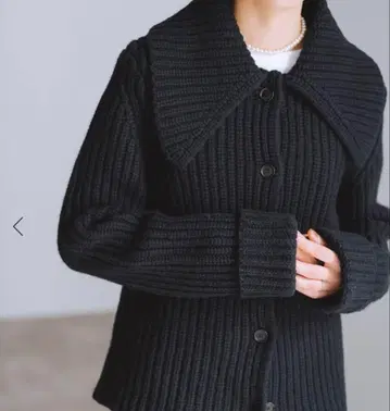 BLACK 빅카라 가디건 네이비 새상품급