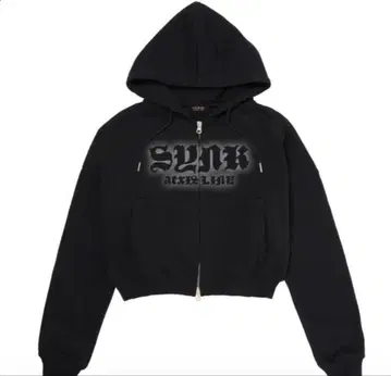 aespa 집업 후드티 크롭