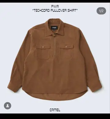 [새상품급] PWA TECHCORD PULLOVER SHIRT M 카멜