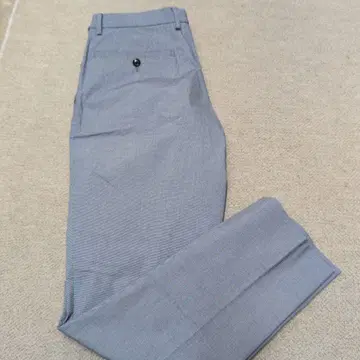 ONLY GREEN 그레이 체크 무늬 슬랙스