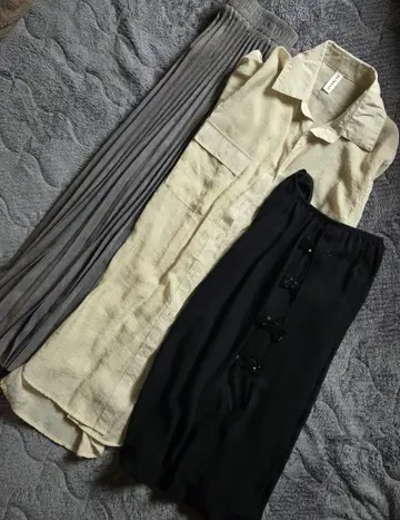 튜닉 롱 셔츠 롱 스커트 세트 junoah ciuciu