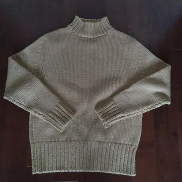 텐더 로인 모크넥 니트 S 베이지