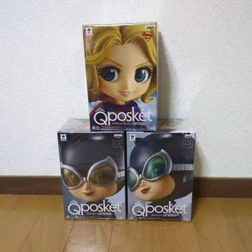 Qposket 피규어 3체 세트 슈퍼맨 캣우먼 2체