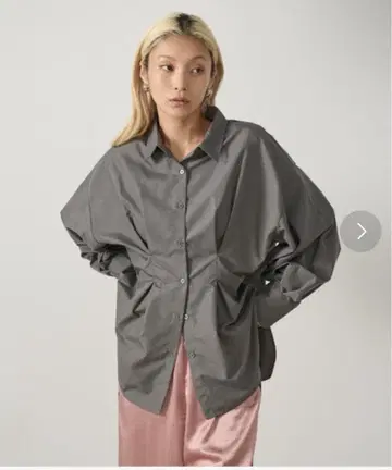 A.I.C 허리 턱 오버 사이즈 브로드 셔츠