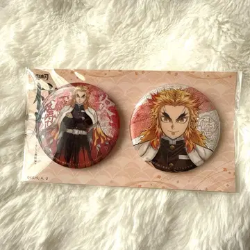 귀멸의 칼날 기둥전 키 비주얼 글리터 캔뱃지 렌고쿠 쿄쥬로