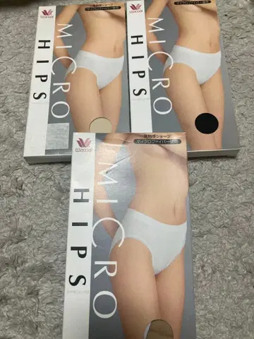 미사용 미개봉 Wacoal 와코루 Micro Hips 극세사 L 3장