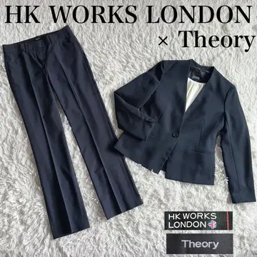 컨디션 최상 에이치케이 웍스 런던 띠어리 세트 코디 네이비 가을/겨울