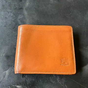 IL BISONTE 오렌지 접이식 지갑