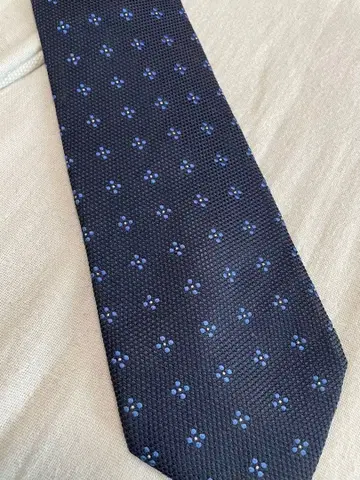 폴 스미스 네이비 미니 꽃무늬 넥타이