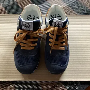 (프랭크 미우라) 네이비 브라운 스니커즈 박스 포함