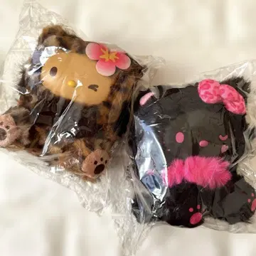 파인 페이스 캣 키티 표범 무늬 애니멀 브라운 블랙 봉제 인형