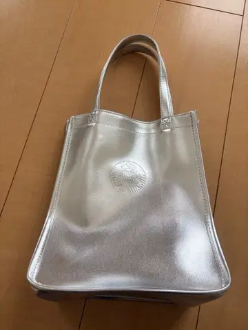 STARBUCKS 실버 토트백