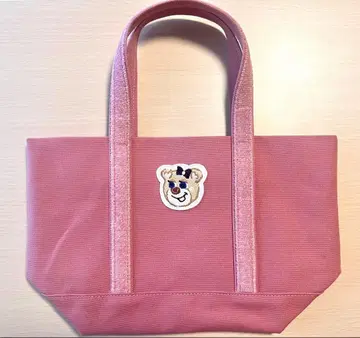 페이러 올드 테디 걸 토트백 스몰 핑크 거의 새상품