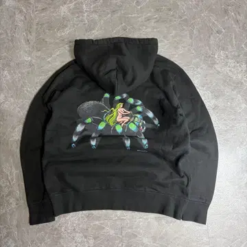 qee Jim Philips 후드티 타란튤라 블랙 L