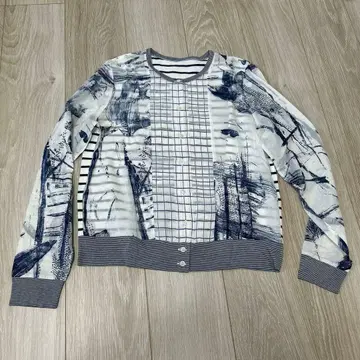 그래픽 프린트 가디건 M 사이즈