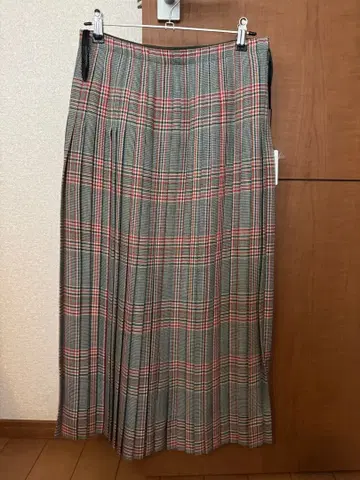 UNION LAUNCH 체크 무늬 플리츠 스커트 XS
