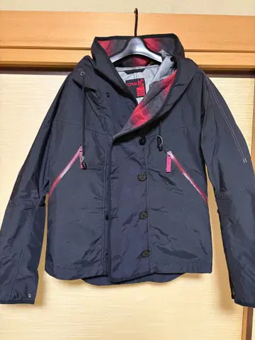 LE CASUAL DE 네이비 후드 부착 자켓