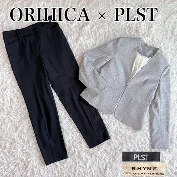 새상품급 세탁 가능 오리히카 플라스테 세트 코디 셋업 린넨 혼방 L